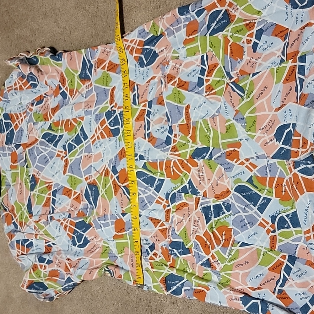 Modcloth Multicolor Map Print Romper - image 7